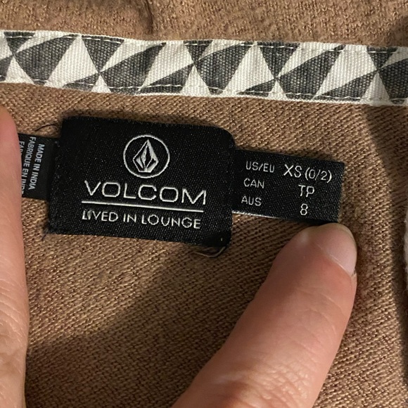 Volcom~Women’s Lived in Lounge Soft Zip Hoodie with Kangaroo Pocket Size XS - Picture 5 of 7